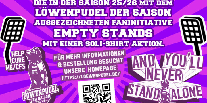 Unser Löwenpudel-Shop ist gestartet – erste Soli-Aktion für Empty Stands