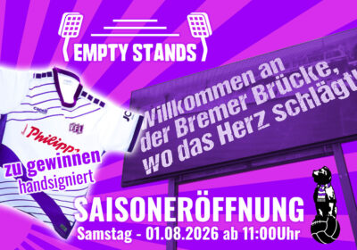 VfL-Saisoneröffnung: Mit dem Löwenpudel und Empty Stands auf dem Pfad der Sinne. Handsigniertes Trikot zu gewinnen!