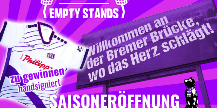 VfL-Saisoneröffnung: Mit dem Löwenpudel und Empty Stands auf dem Pfad der Sinne. Handsigniertes Trikot zu gewinnen!